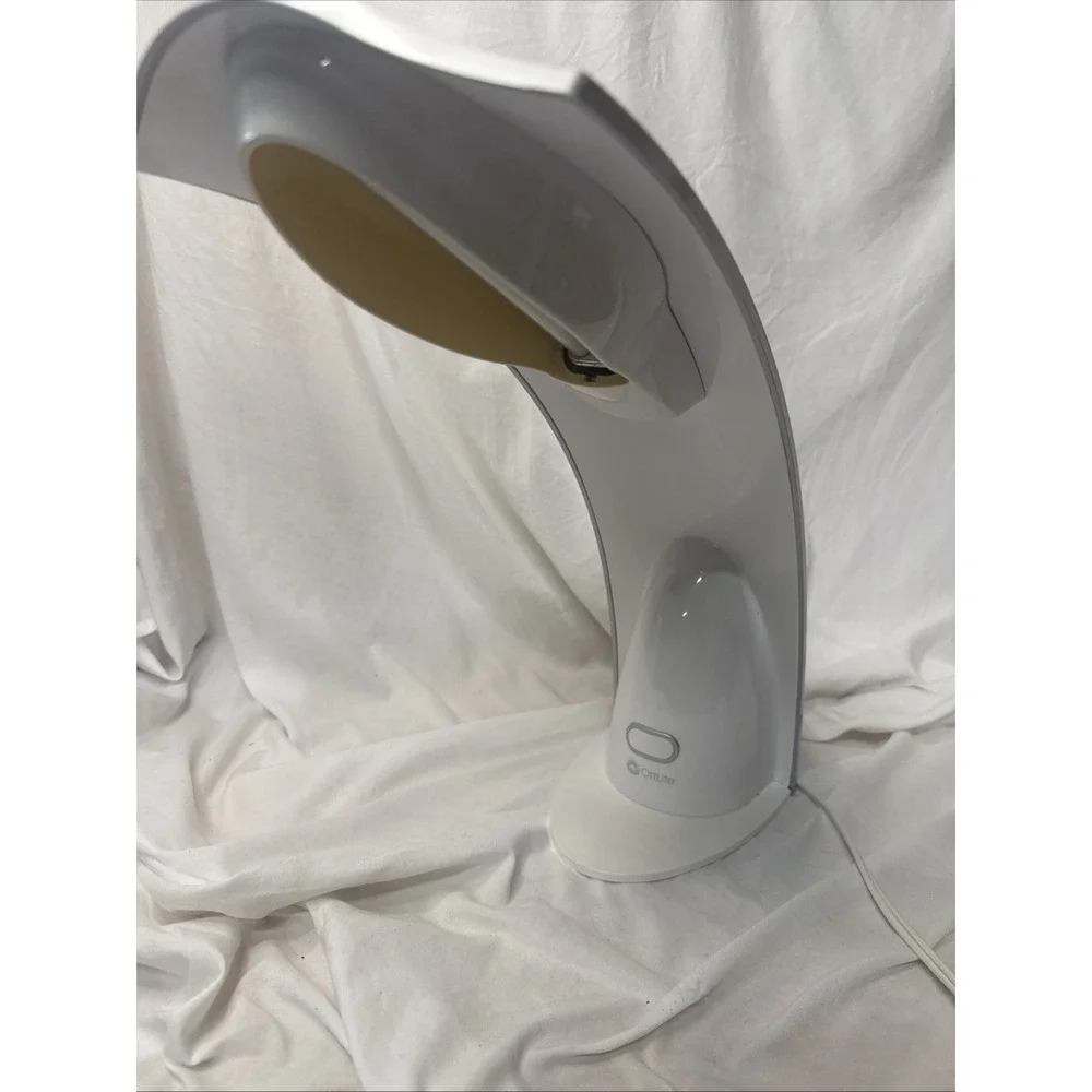 VTG Ottlite Task Desk Craft Space Age Office Light Silver Curve Lamp GX8026